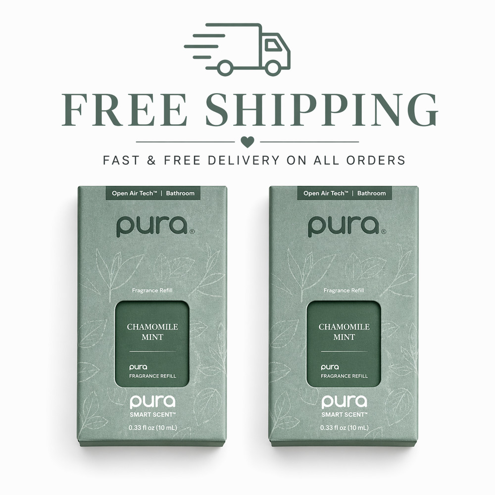 Pura Chamomile Mint Fragrance Refill 2 Pack Smart Diffuser 10ml Each